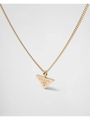 Eternal Gold nbsp Mini Triangle Pendant Necklace Pink 1JCA36 2FPD F0XEG - PRADA - BALAAN 1