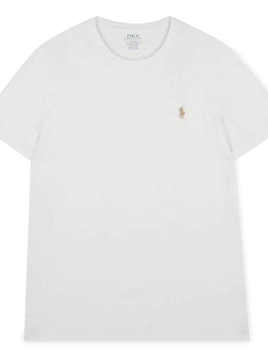 Polo men s pony embroidery white short sleeve t shirt 710671438 309 - RALPH LAUREN - BALAAN 2