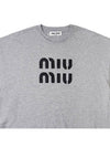 embroidered logo crop t-shirt MJN445 12YZ F0031 - MIU MIU - BALAAN 4