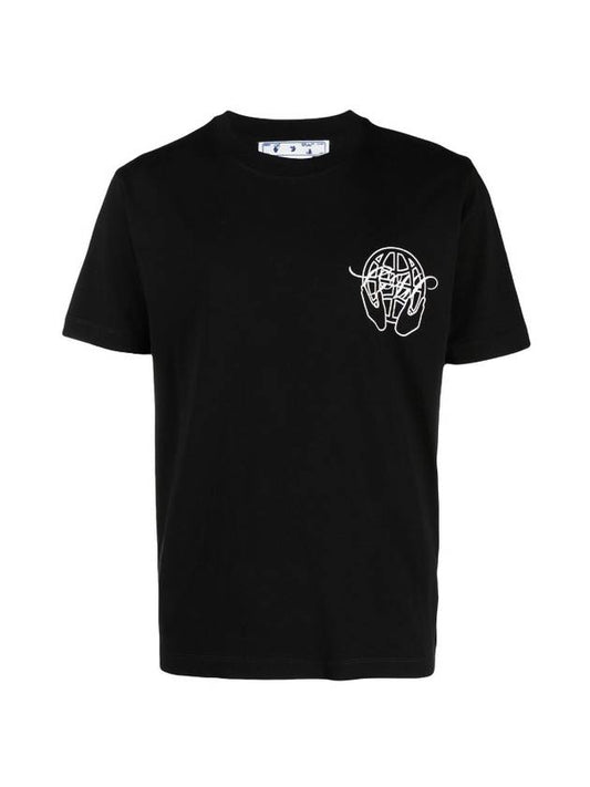 Hand Arrow Short Sleeve T-Shirt Black - OFF WHITE - BALAAN 2