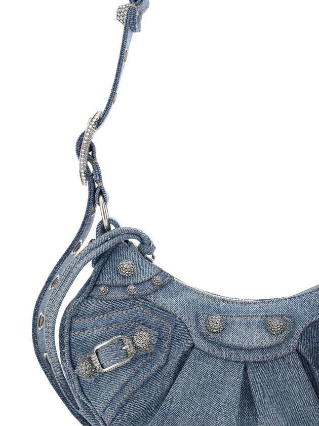 Le Cagole XS Shoulder Bag Denim Blue - BALENCIAGA - BALAAN 5