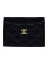 Classic Card Holder Caviar Gold AP0213 - CHANEL - BALAAN 2