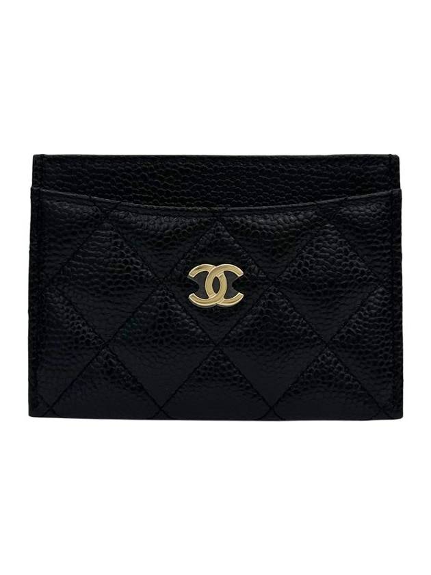 Classic Card Holder Caviar Gold AP0213 - CHANEL - BALAAN 2