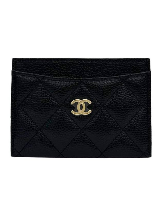 Classic Card Holder Caviar Gold AP0213 - CHANEL - BALAAN 2