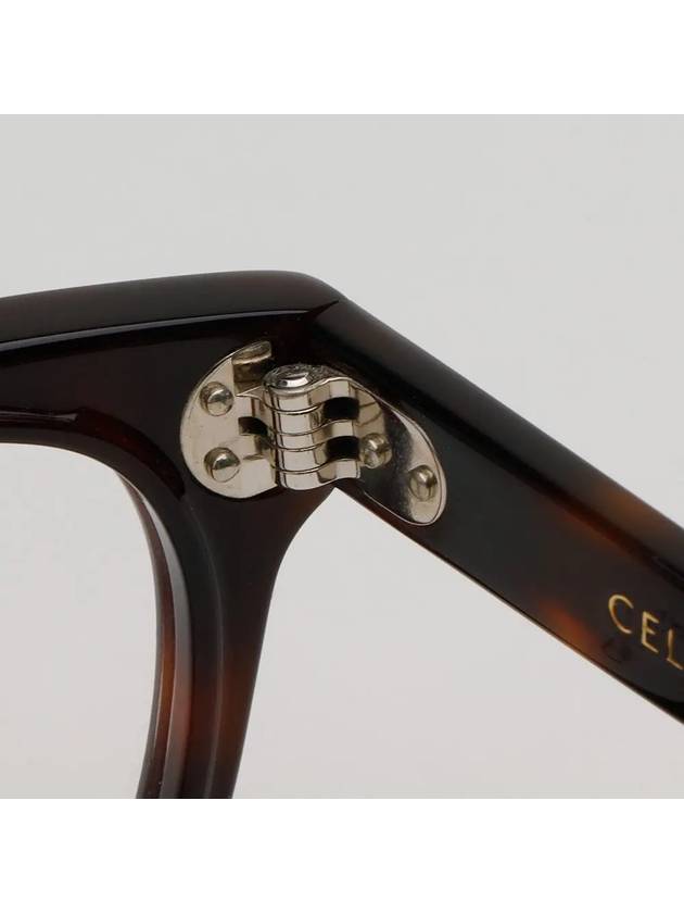 Glasses frame CL50032I 052 horn rim square leopard skin - CELINE - BALAAN 6