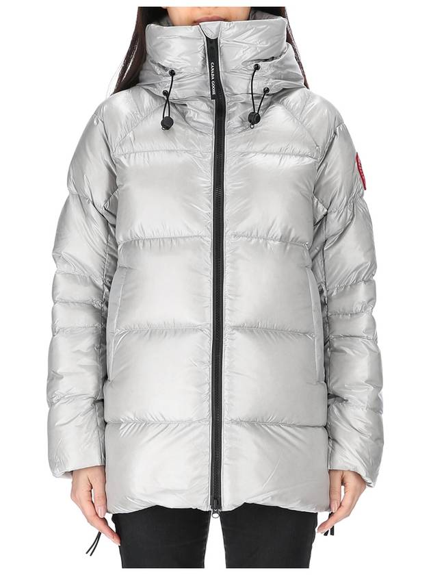 Women's Cypress Short Padded Puffer Jacket Silver Birch - CANADA GOOSE - BALAAN.