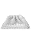 Intrecciato Nappa Leather Dumpling Clutch Bag White - BOTTEGA VENETA - BALAAN 1