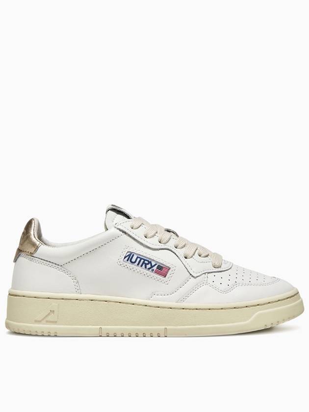 Medalist Goatskin Low Top Sneakers Gold White - AUTRY - BALAAN 4