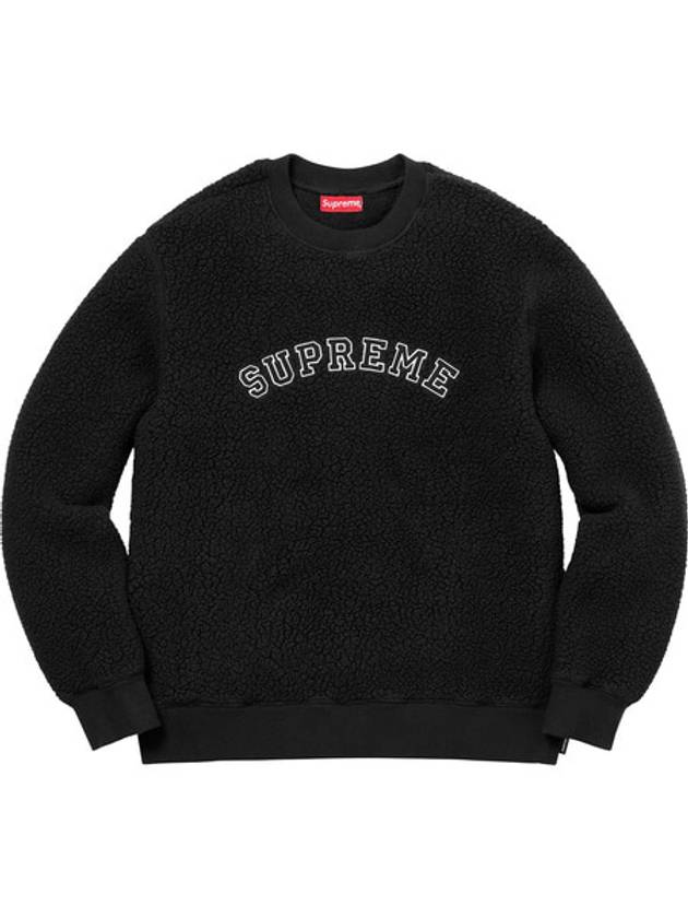 Polartec Deep Pile Crewneck black - SUPREME - BALAAN 1