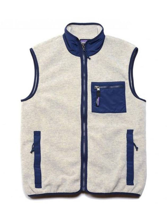 Men's Synchilla Fleece Vest Oatmeal Heather - PATAGONIA - BALAAN 2