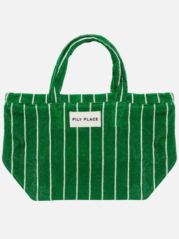 Terry Tote Bag Green Pin - PILY PLACE - BALAAN 1