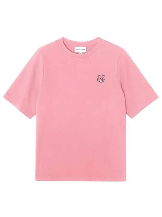 Bold Fox Head Patch Comfort Short Sleeve T-Shirt Rosebud - MAISON KITSUNE - BALAAN 2