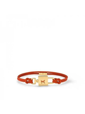 LV Padlock Bracelet Orange M8522F - LOUIS VUITTON - BALAAN 1