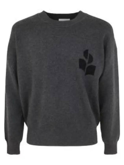 Ateley Logo Cotton Sweatshirt Dark Grey - ISABEL MARANT - BALAAN 2