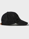 Vintage washed denim wappen ball cap black - FFEFF STUDIO - BALAAN 7