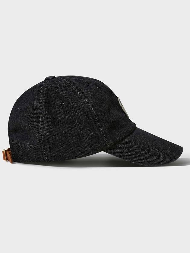 Vintage Washed Denim Wappen Ball Cap Black - FFEFF STUDIO - BALAAN 7