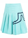 Naomi Pleated Skirt Aruba Blue - J.LINDEBERG - BALAAN 2