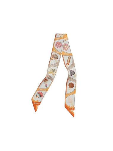 Funny Ice Cream Twilly Scarf Orange - HERMES - BALAAN 1