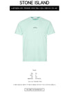 Marble Back Logo Short Sleeve T-Shirt Mint - STONE ISLAND - BALAAN 3