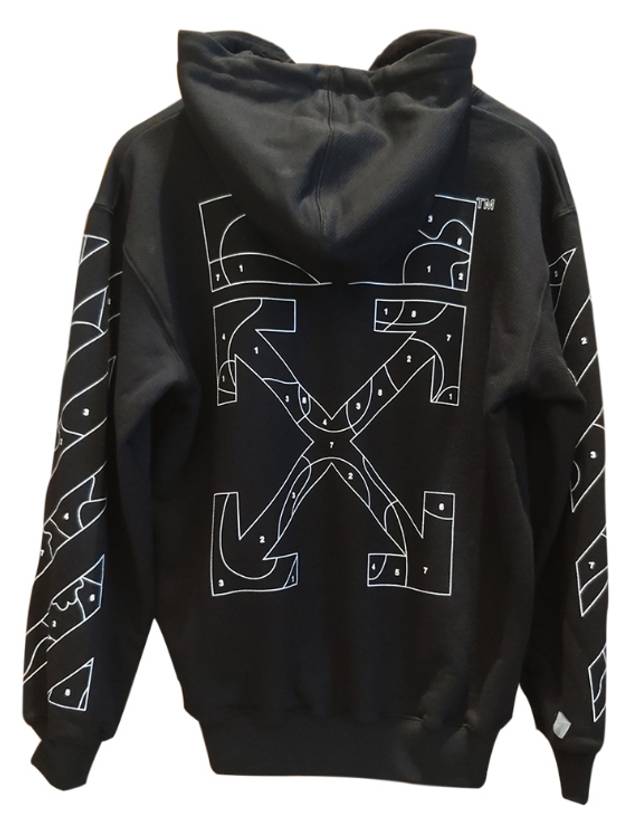 Women's Puzzle Arrow Hoodie Black - OFF WHITE - BALAAN 4