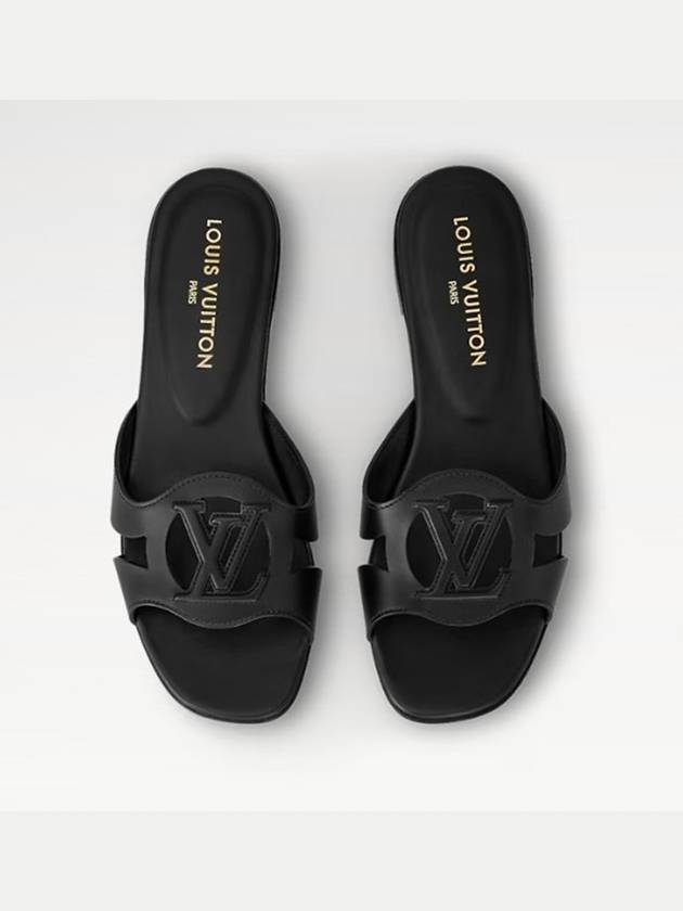 Isola Flat Mule Slippers Black 1ABP0D - LOUIS VUITTON - BALAAN 4