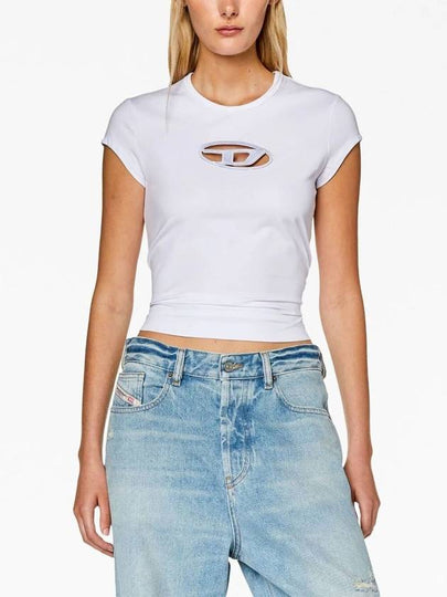 Diesel `T-Angie` T-Shirt With `Oval-D` Laser-Cut - DIESEL - BALAAN 2