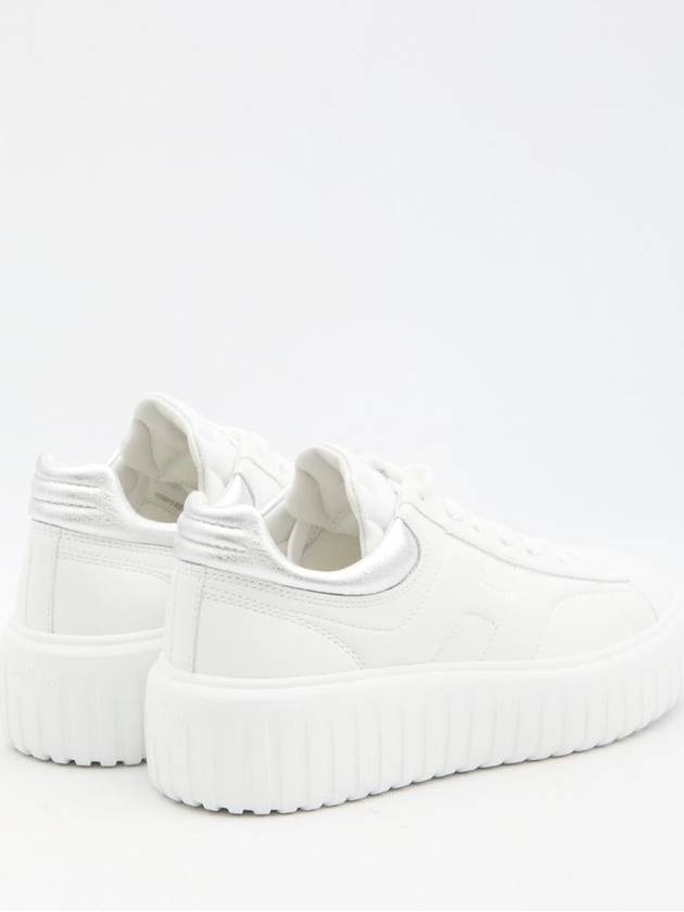 Hogan H striped low top sneakers white - HOGAN - BALAAN 4