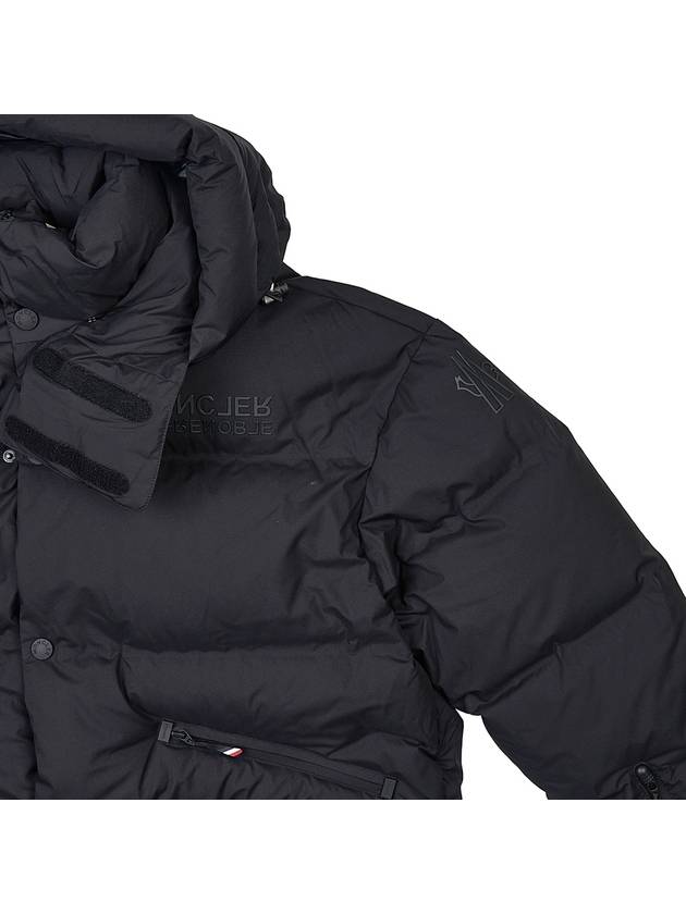 Coraia logo short down padded jacket black - MONCLER - BALAAN 5