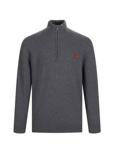 HUGO small logo patch half zip up knit 50474164 021 - HUGO BOSS - BALAAN 1