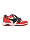 Out of Office Low Top Sneakers Red - OFF WHITE - BALAAN 1