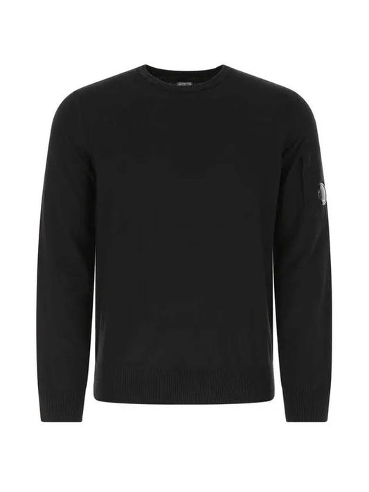 Men's Lens Wappen Cotton Sweatshirt Black - CP COMPANY - BALAAN 1
