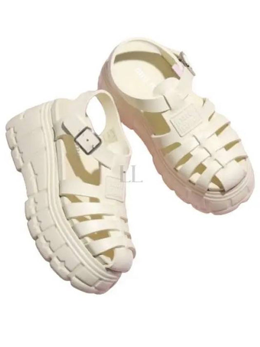 Sandals 5X709D 3LKKF0304 IVORY - MIU MIU - BALAAN 2