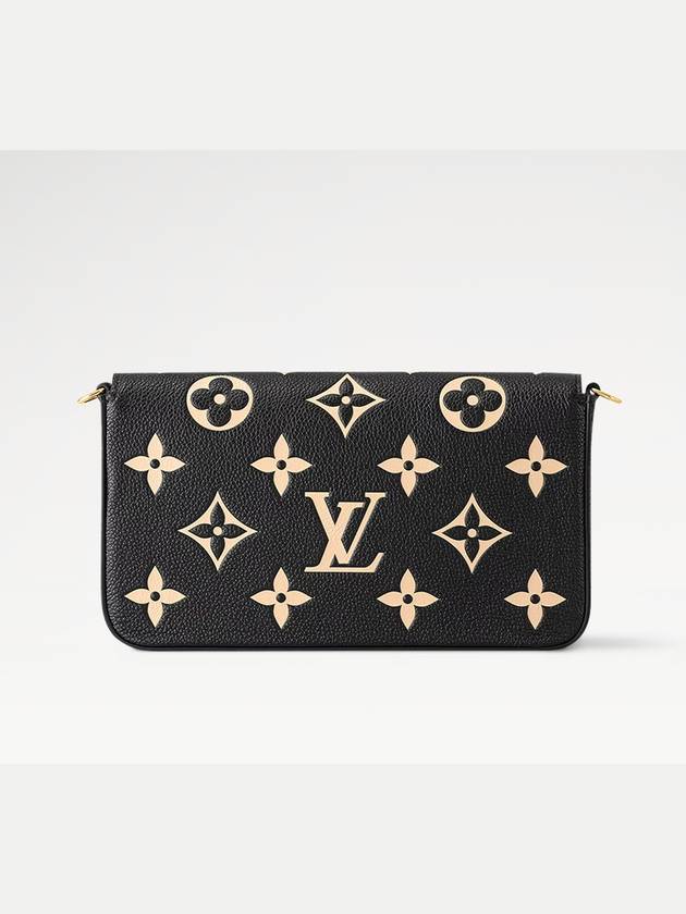 Women s Felicie Pochette Mini Logo Leather Cross Bag Black 82479 - LOUIS VUITTON - BALAAN 3