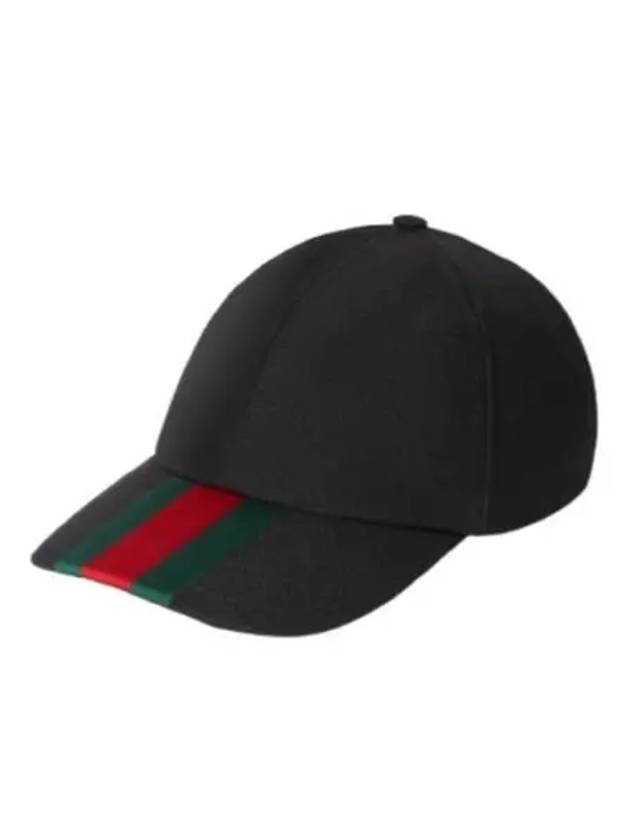 Web Canvas Base Ball Cap Black - GUCCI - BALAAN 2