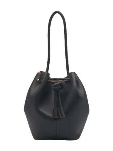 Nanushka medium elongated bucket bag black tan handbag tote - NANUSHKA - BALAAN 1