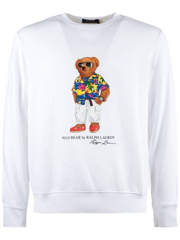 Ralph Lauren Sweatshirt Polo Bear White - RALPH LAUREN - BALAAN 1