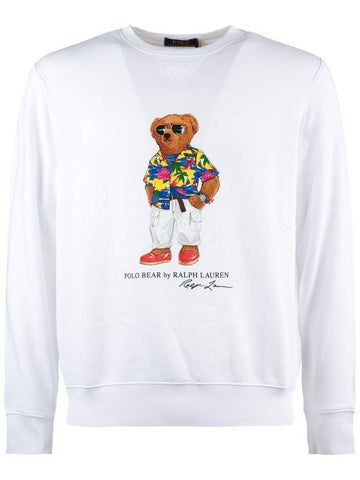 Ralph Lauren Sweatshirt Polo Bear White - RALPH LAUREN - BALAAN 1