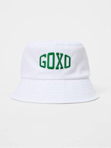 Logo Natural Fit Bucket Hat White - GOXO - BALAAN 1