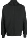 Soft Shell R Technology Nylon Hood Jacket Black - STONE ISLAND - BALAAN 3