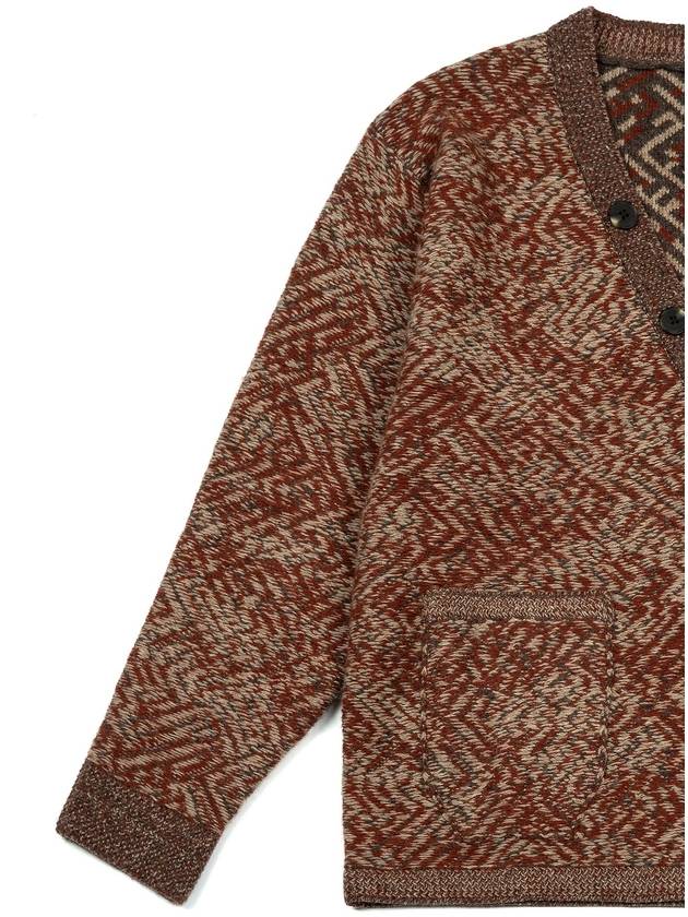 Miro knit cardigan red brown I5WC01RB - IOEDLE - BALAAN 6