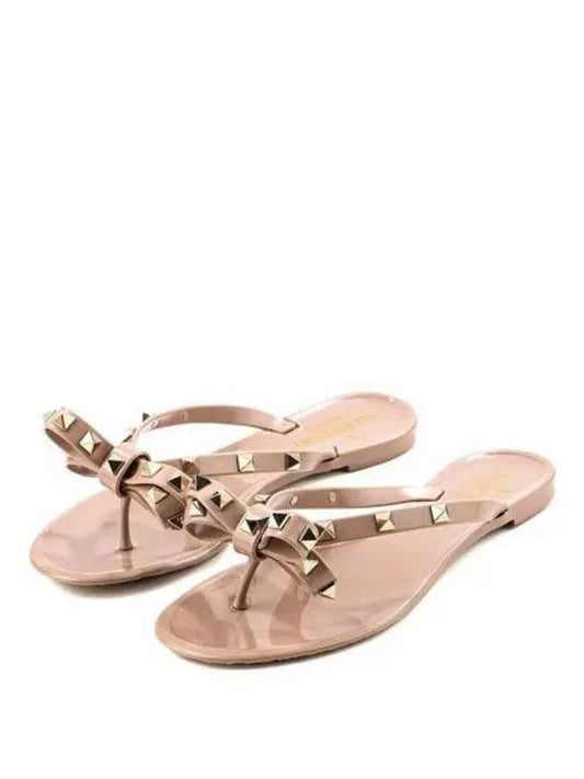 Women s Rockstud Flip Flops 270258 - VALENTINO - BALAAN 1