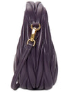 Wander Matelasse Nappa Leather Hobo Mini Bag Violet - MIU MIU - BALAAN 4