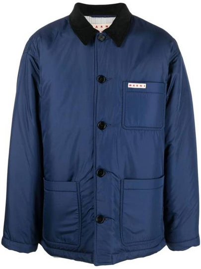 Logo Patch Lightweight Jacket Navy - MARNI - BALAAN 2