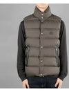 Herniaire logo patch padded vest green - MONCLER - BALAAN 2