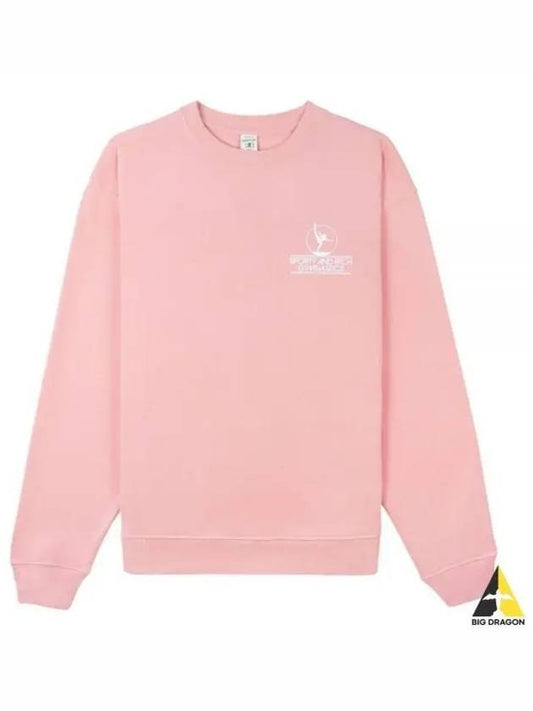 Gymnastics Logo Print Cotton Sweatshirt Pink - SPORTY & RICH - BALAAN 2