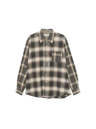 Doyle Check Lagger Flannel Long Sleeve Shirt Grey - OUR LEGACY - BALAAN 2