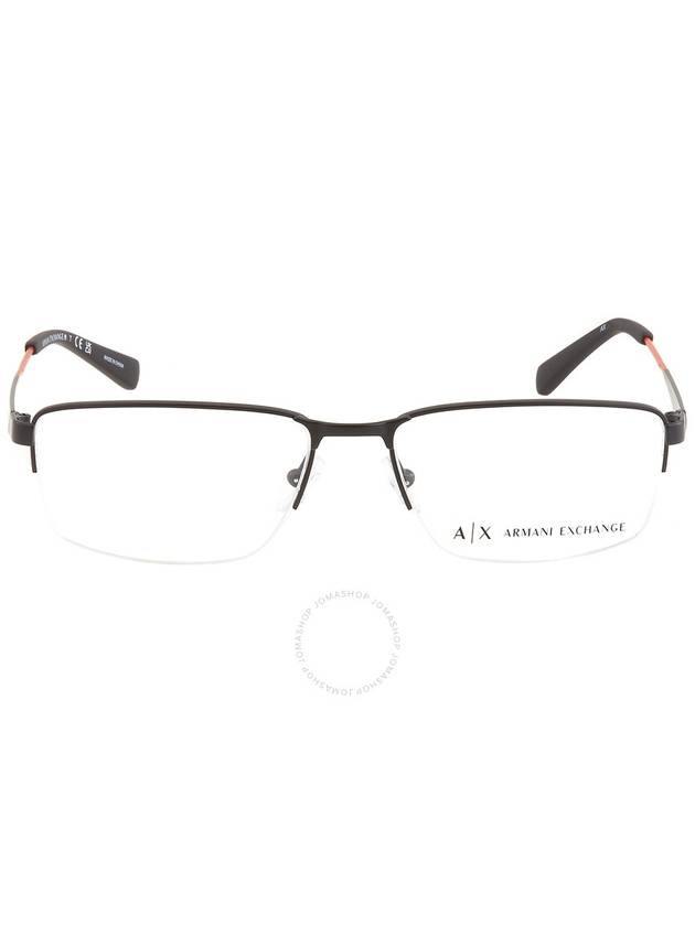 Eyewear Rectangular Metal Eyeglasses Black - ARMANI EXCHANGE - BALAAN 1