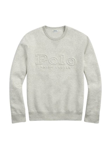 Emboss Logo Lettering Sweatshirt Grey - POLO RALPH LAUREN - BALAAN 1