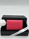 Classic medium wallet caviar pink gold plated AP0232 - CHANEL - BALAAN 3