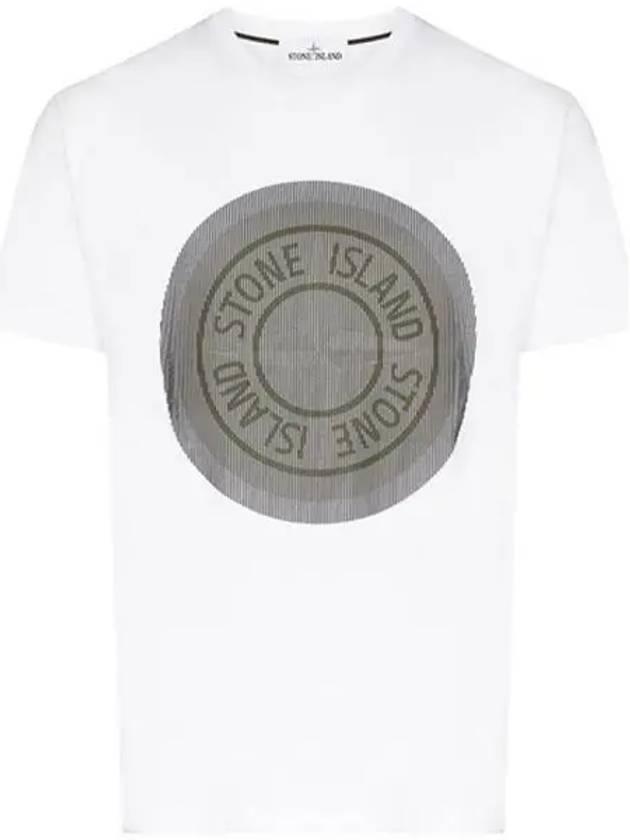 Lenticular Logo Short Sleeve T-Shirt White - STONE ISLAND - BALAAN 2